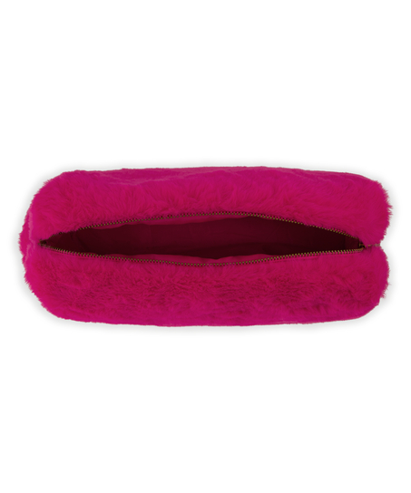 Make-up bag Fake fur, Rosa