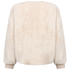 Langermet Topp Fluffy Fleece, Beige