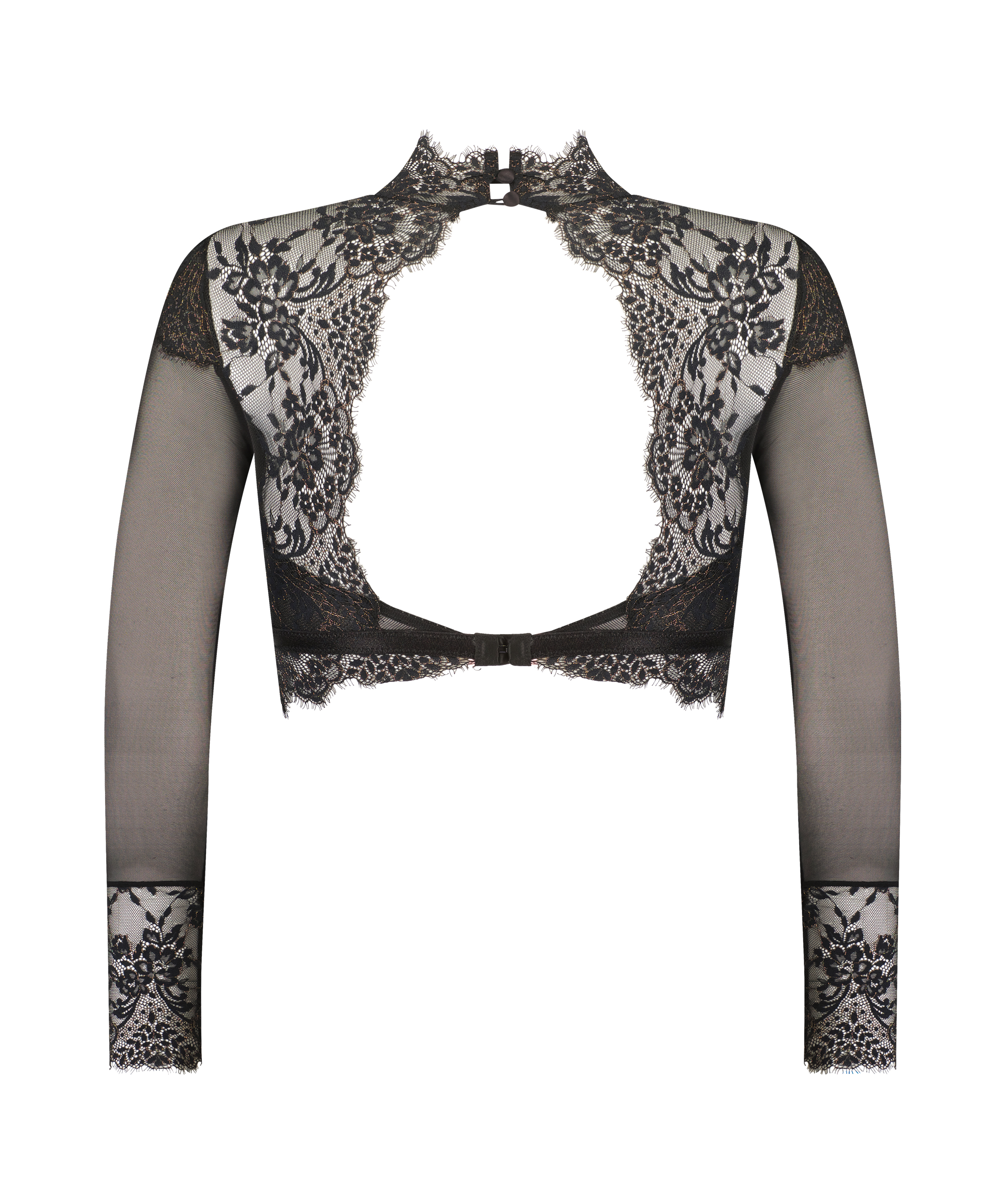 Bralette med lange ermer Cynthia, Svart, main