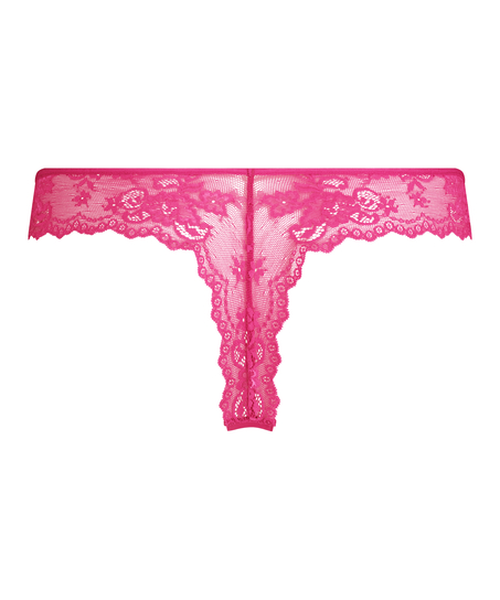 Invisible g-streng Lace Back, Rosa