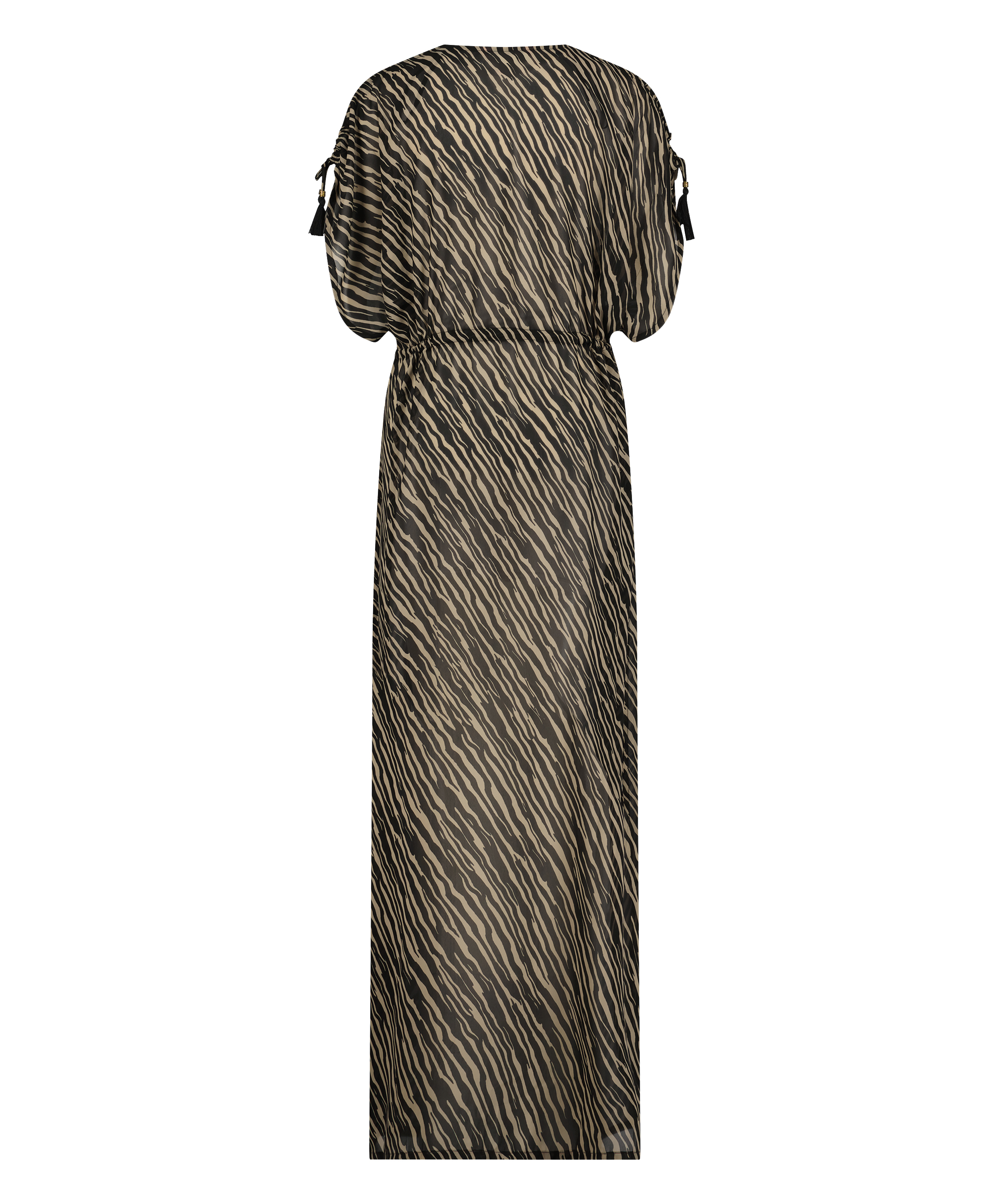 Flortynn kimono, Svart, main