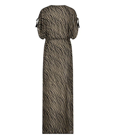 Flortynn kimono, Svart