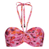 Pushup-bikinitopp Floral skål A – E, Rosa