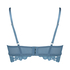 Vattert bh uten bøyle longline Shiloh, Blå