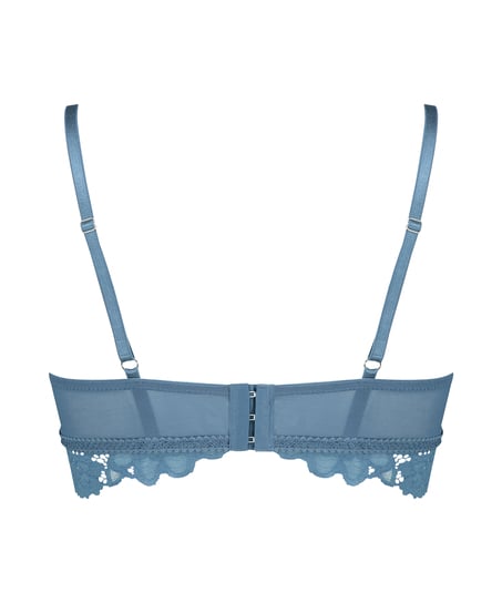 Vattert bh uten bøyle longline Shiloh, Blå