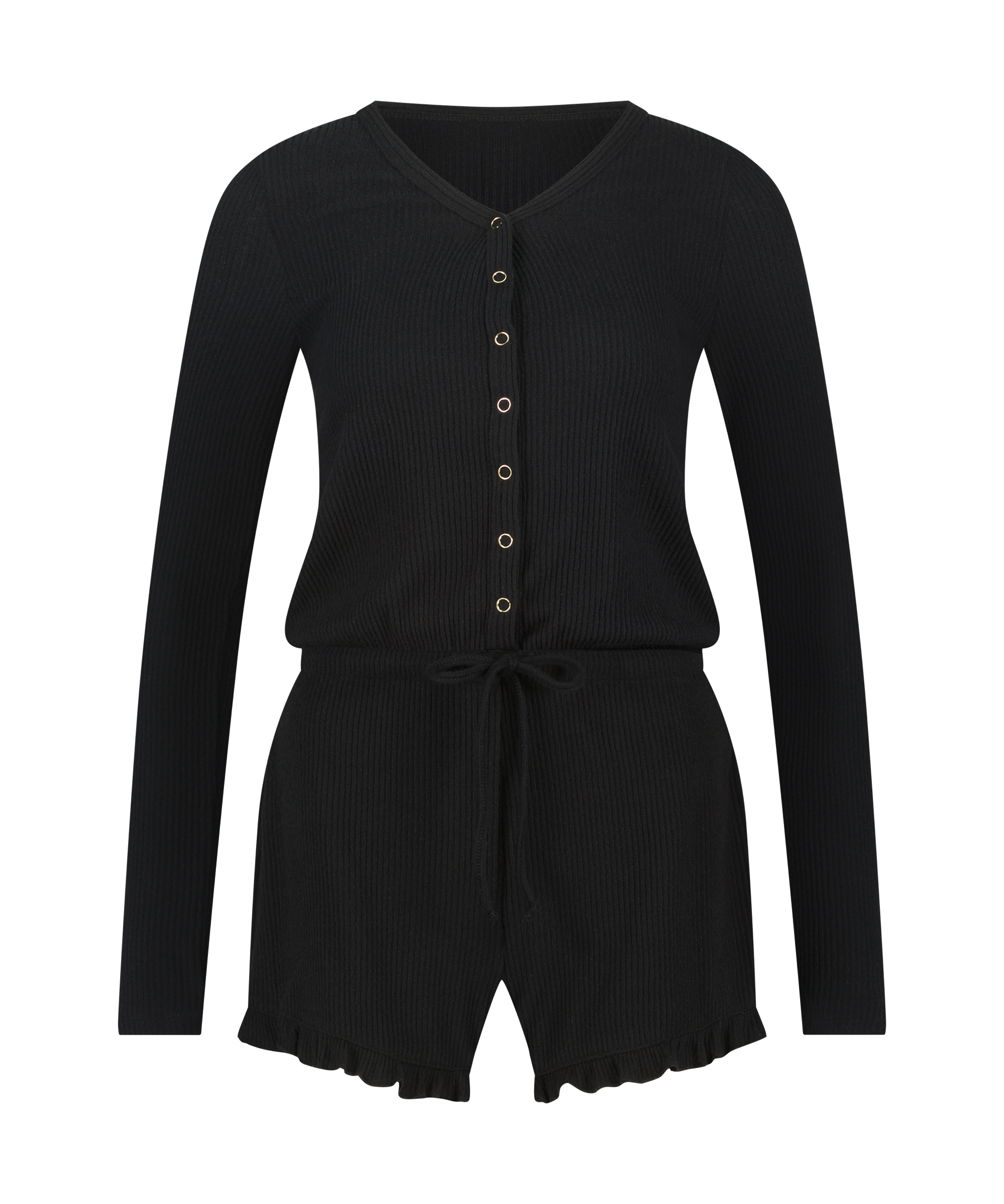 B&oslash;rstet kort onepiece, Svart, main