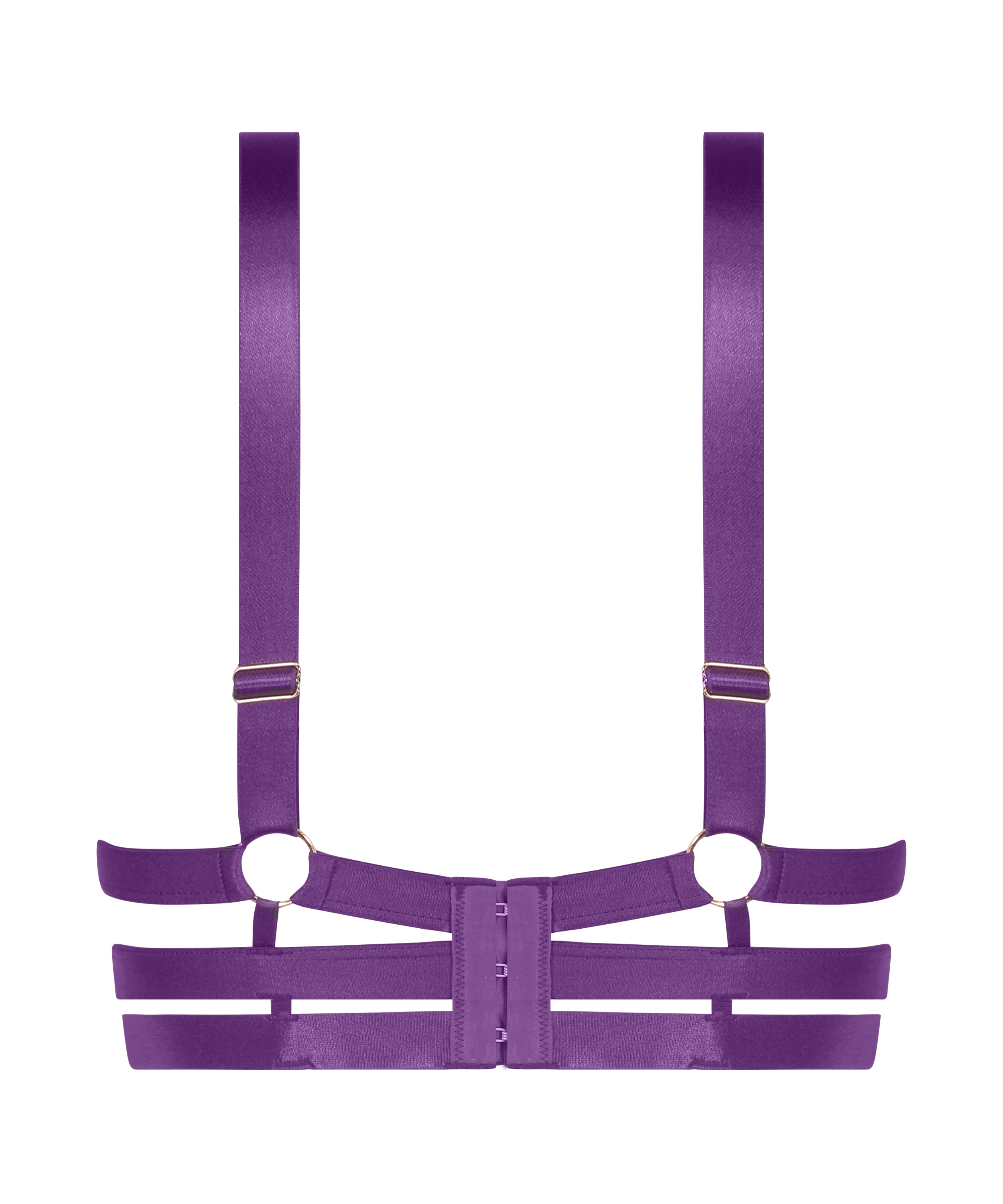 Uvattert bh med bøyle longline Sadie, Lilla, main