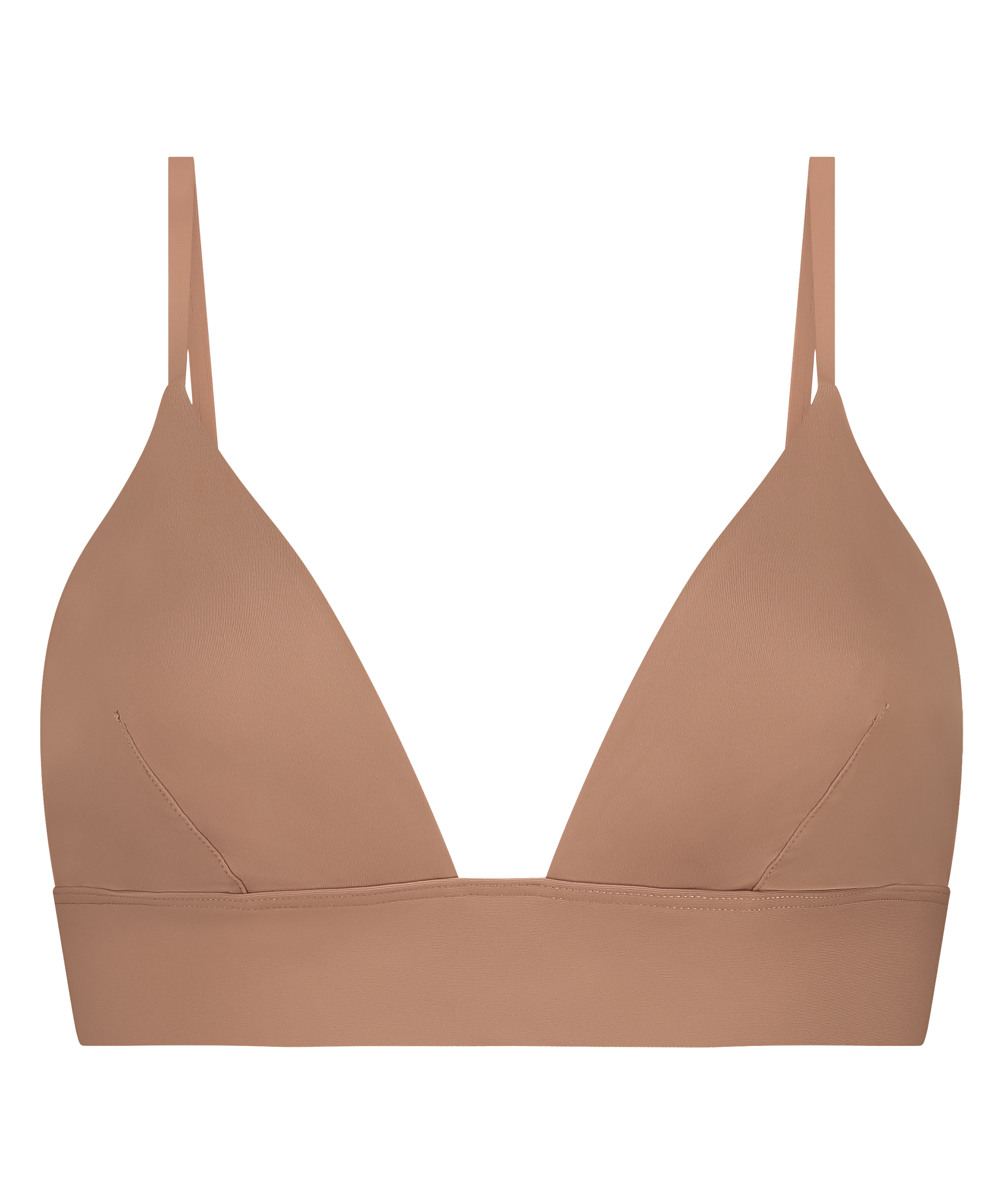 Triangle Bralette Smooth, Brun, main