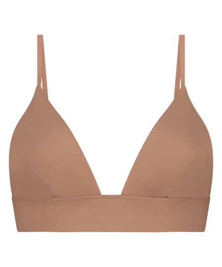 Triangle Bralette Smooth, Brun