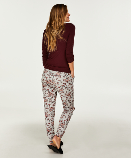 L&oslash;stsittende pyjamasbukse, Gr&aring;