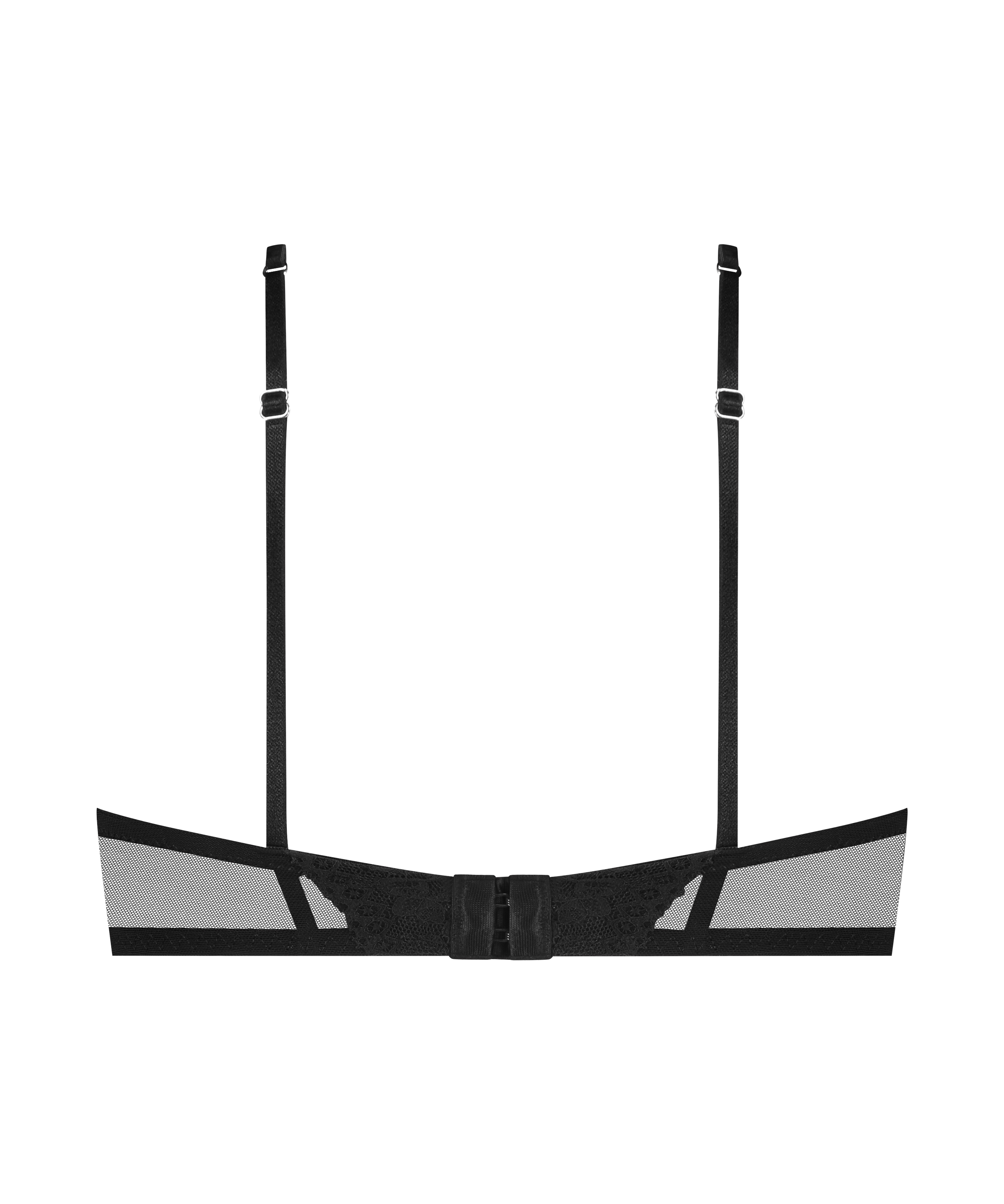 Vattert bh med bøyle Vera, Svart, main