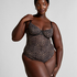 Tara Leopard Body, Svart