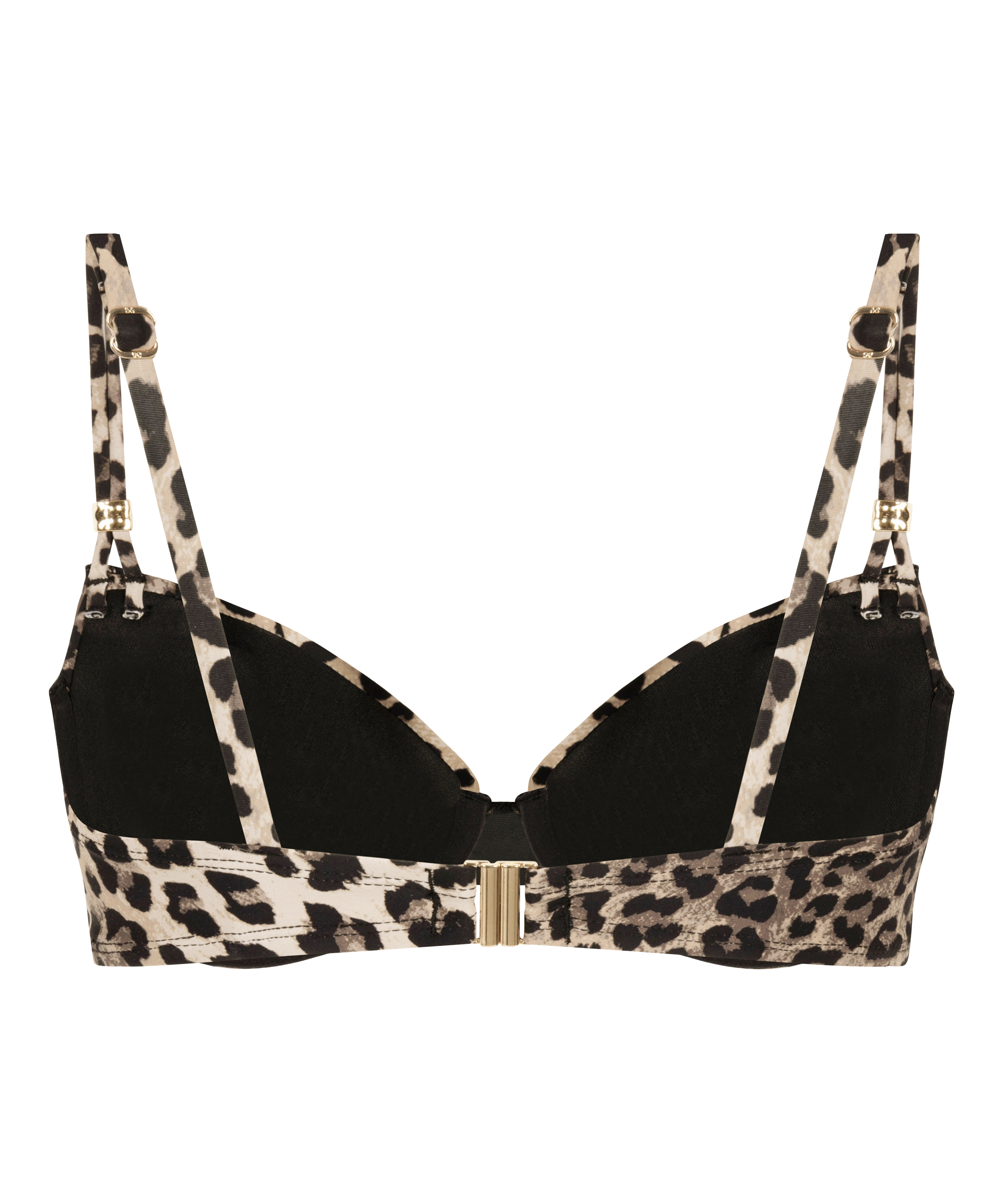 Polstret bikinioverdel med bøyler Animalia, Brun, main