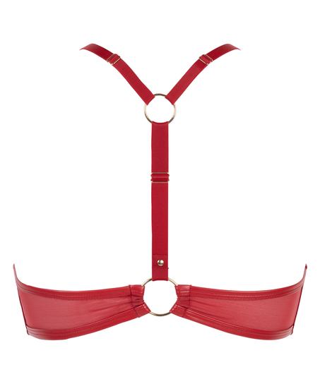 Foret pushup-BH med bøyle Faye, Rød