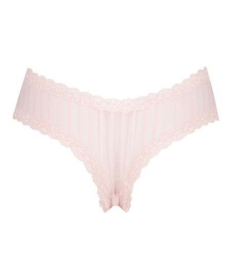 Brasiliansk truse V-shape Mesh, Rosa