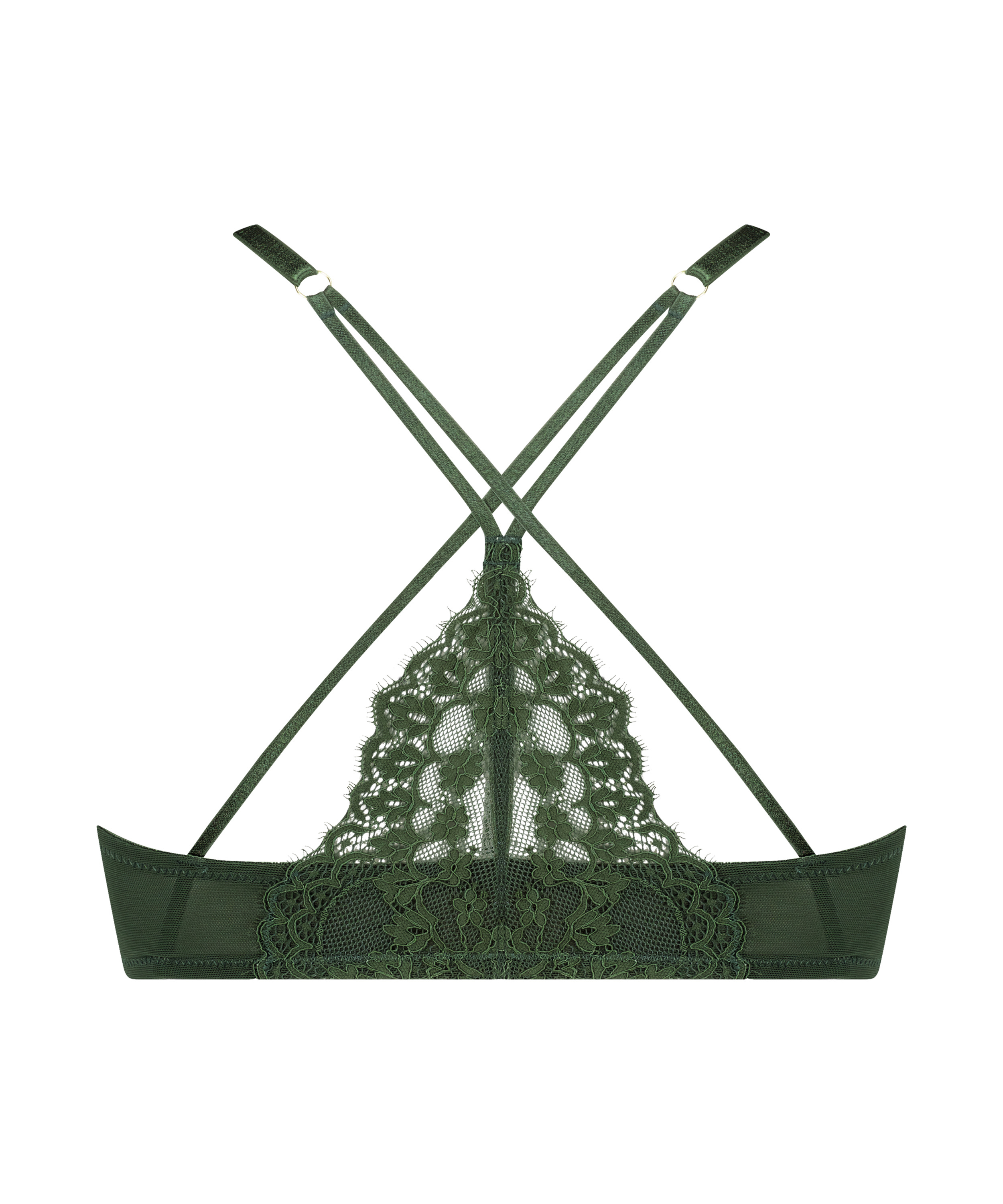 Miley polstret push-up-BH med bøyle, Grønn, main