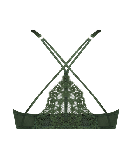 Miley polstret push-up-BH med bøyle, Grønn