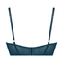 Vattert bh med bøyle push-up Riri, Blå