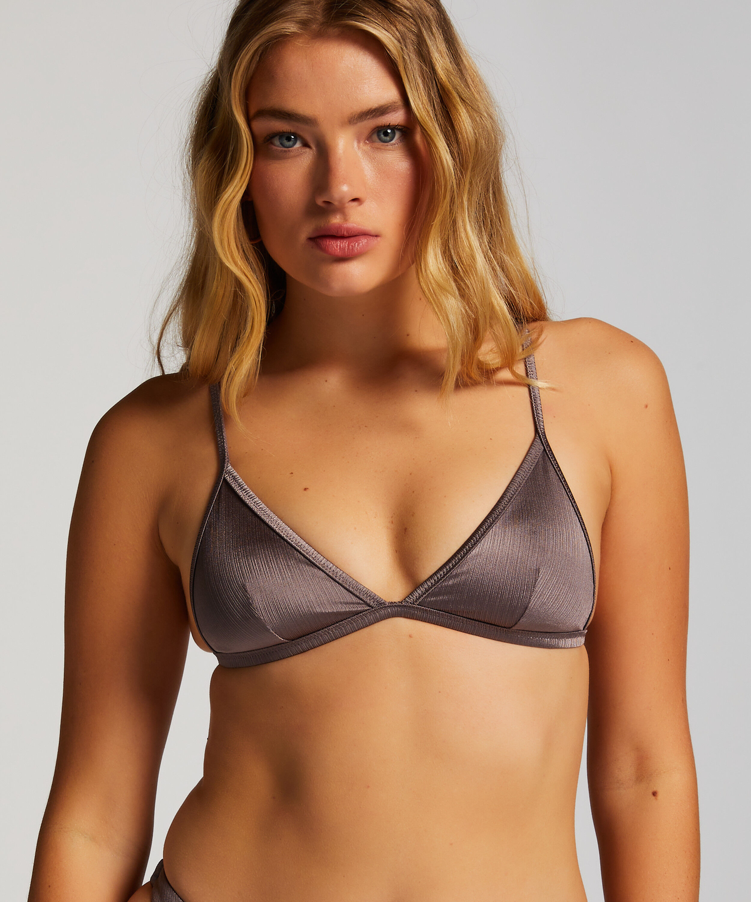 Triangle bikinitopp Luna, Grå