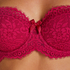 Cardi fôret BH med halvskåler og bøyle, Rosa