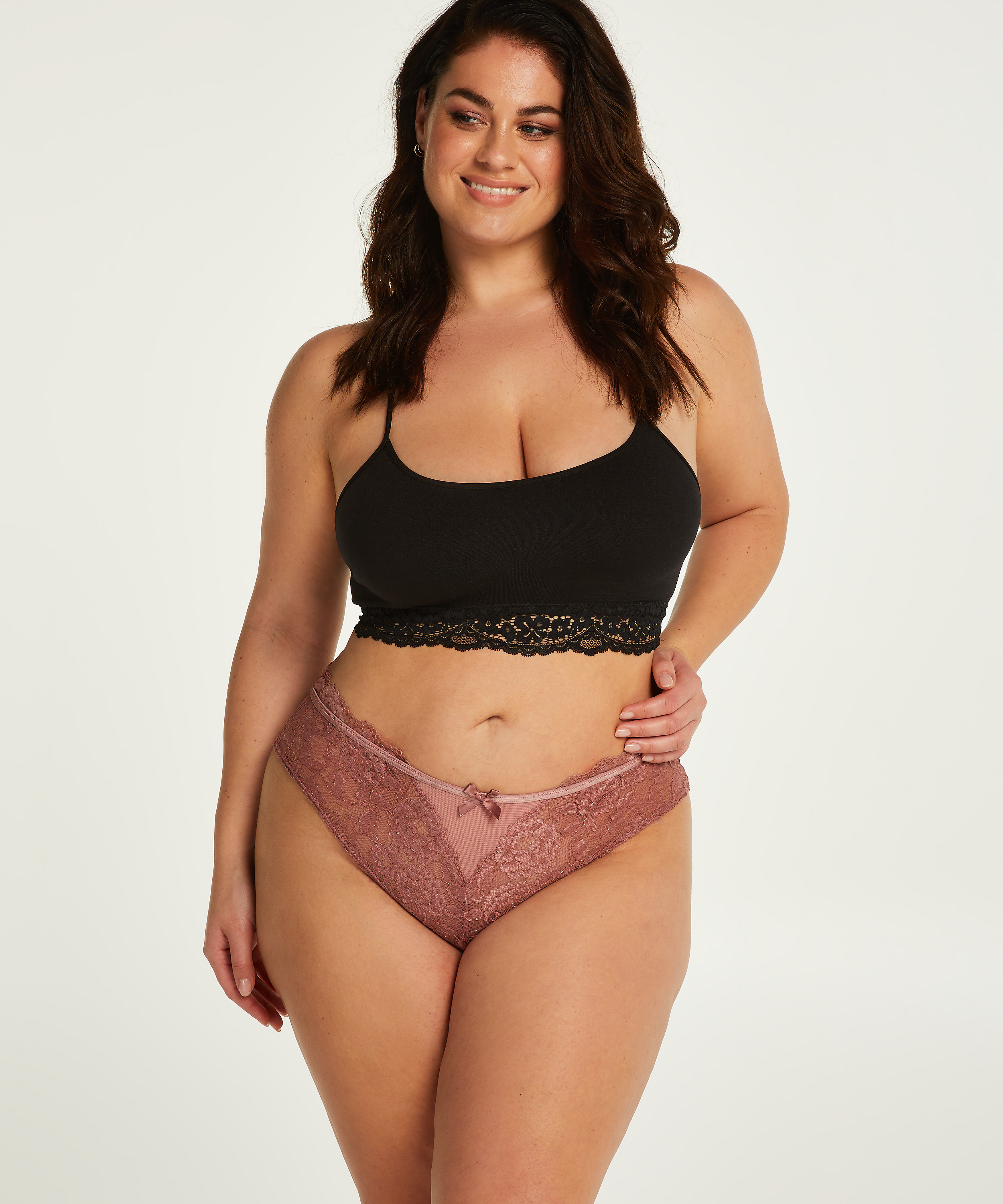 H&oslash;y brasiliansk truse Chloe Curvy, Rosa, main