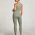 HKMX High waisted sømløs treningstights, Grønn