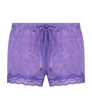 Velvet lace shorts, Lilla