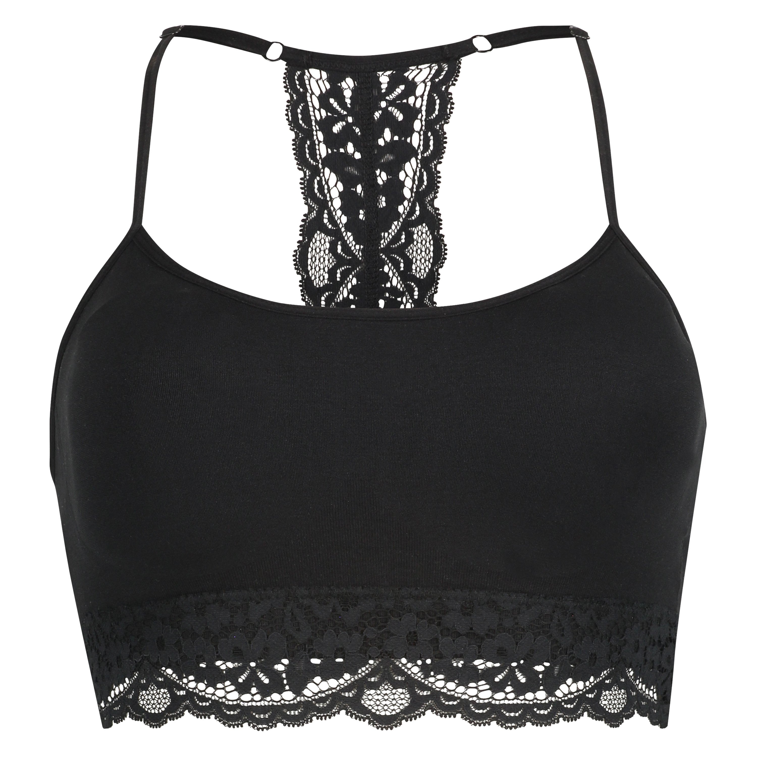 Marine sømløs bralette, Svart, main