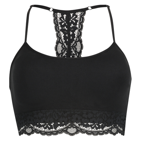 Marine sømløs bralette, Svart