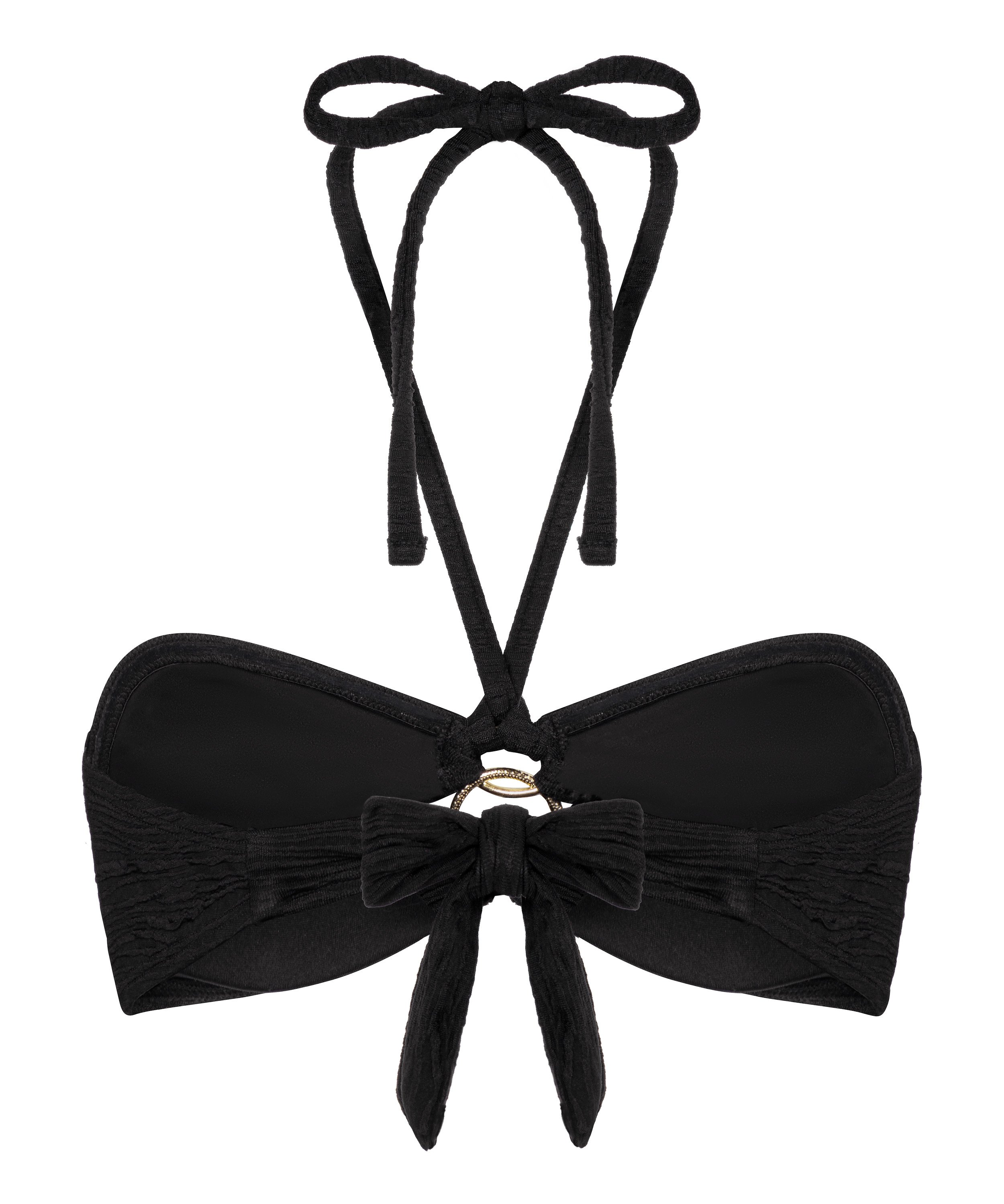 Bahamas bandeau bikinitopp, Svart, main