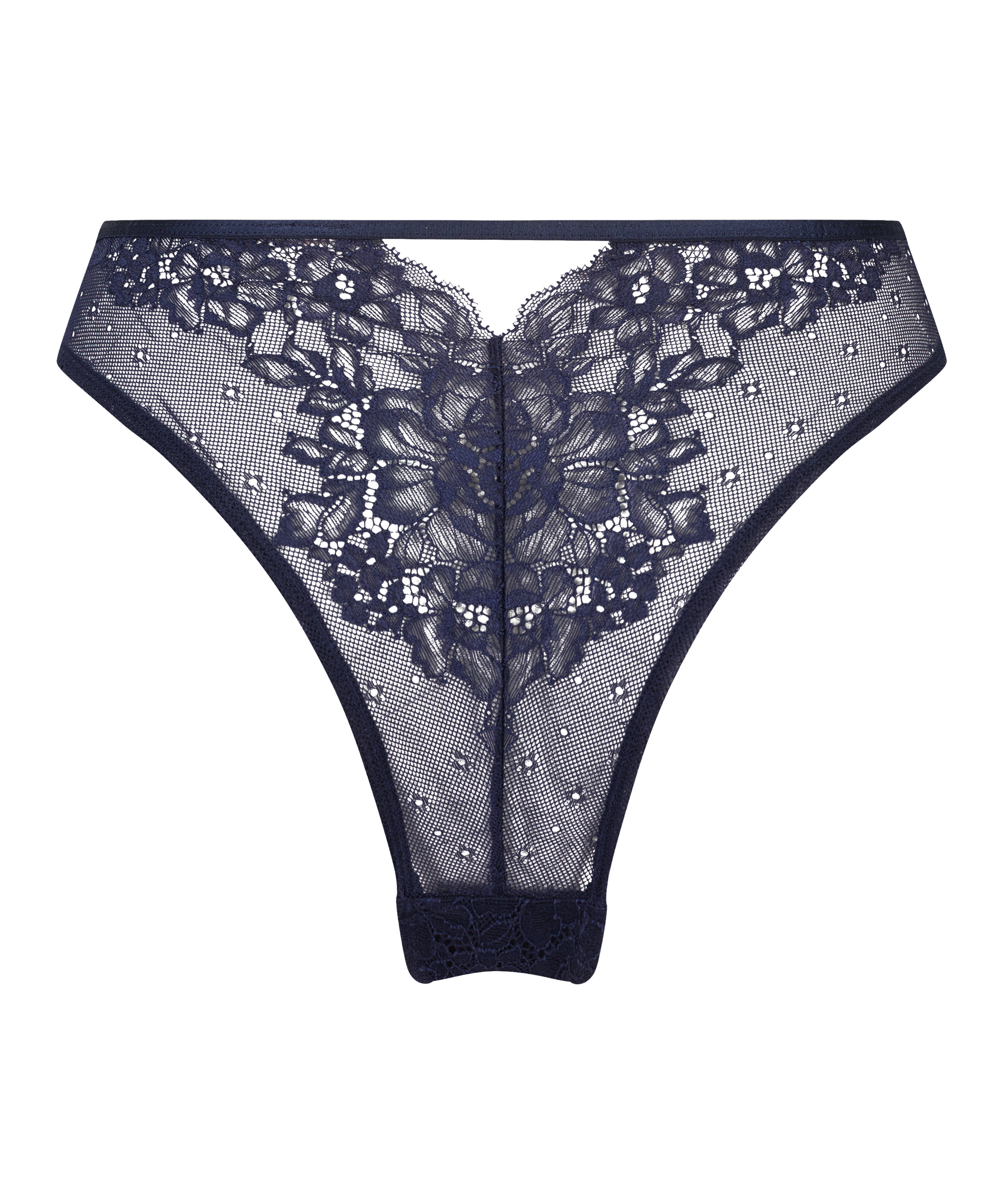 Brasiliansk truse med høy skjæring Clara, Blå, main