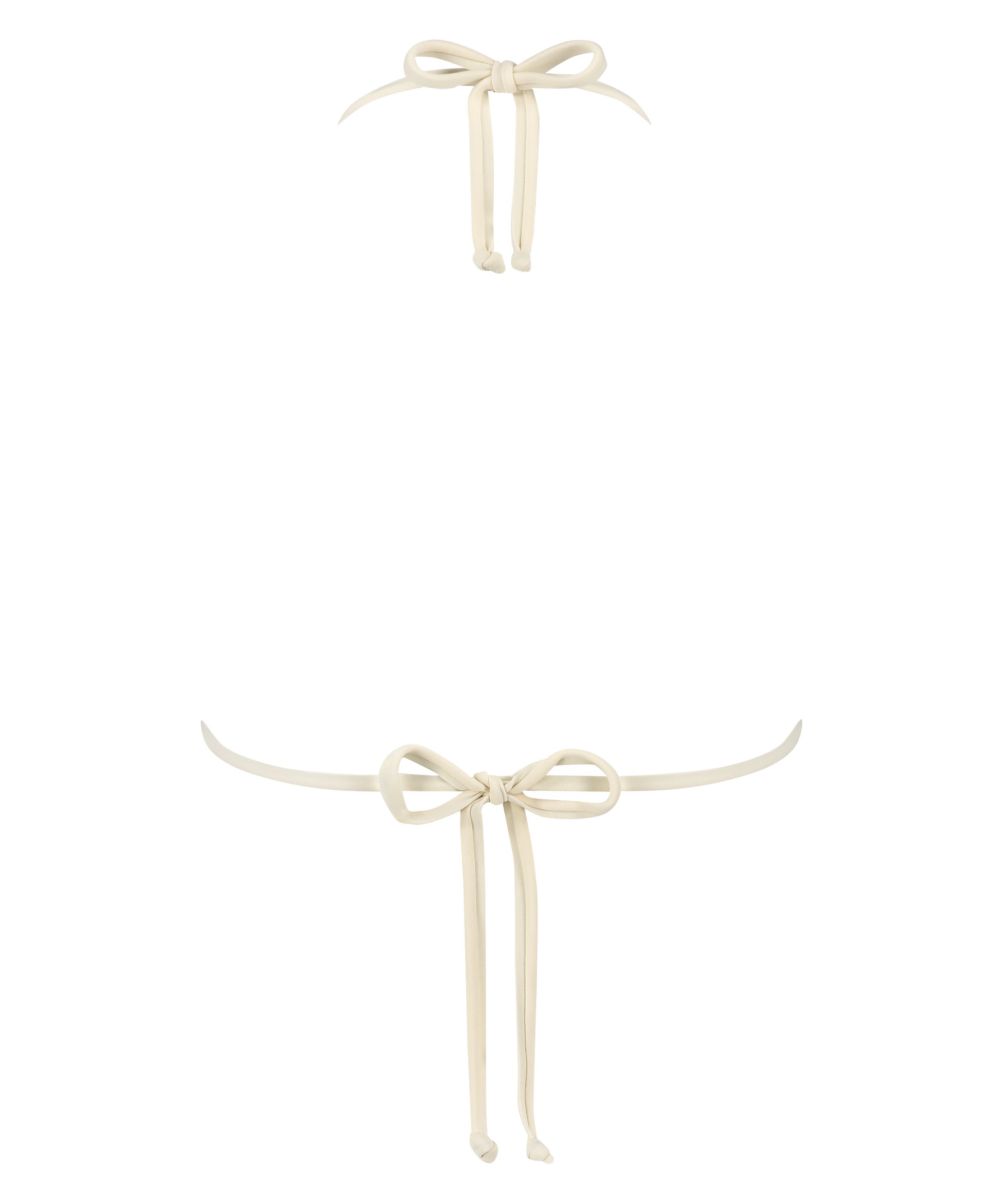 Triangle bikinitopp crochet, Hvit, main