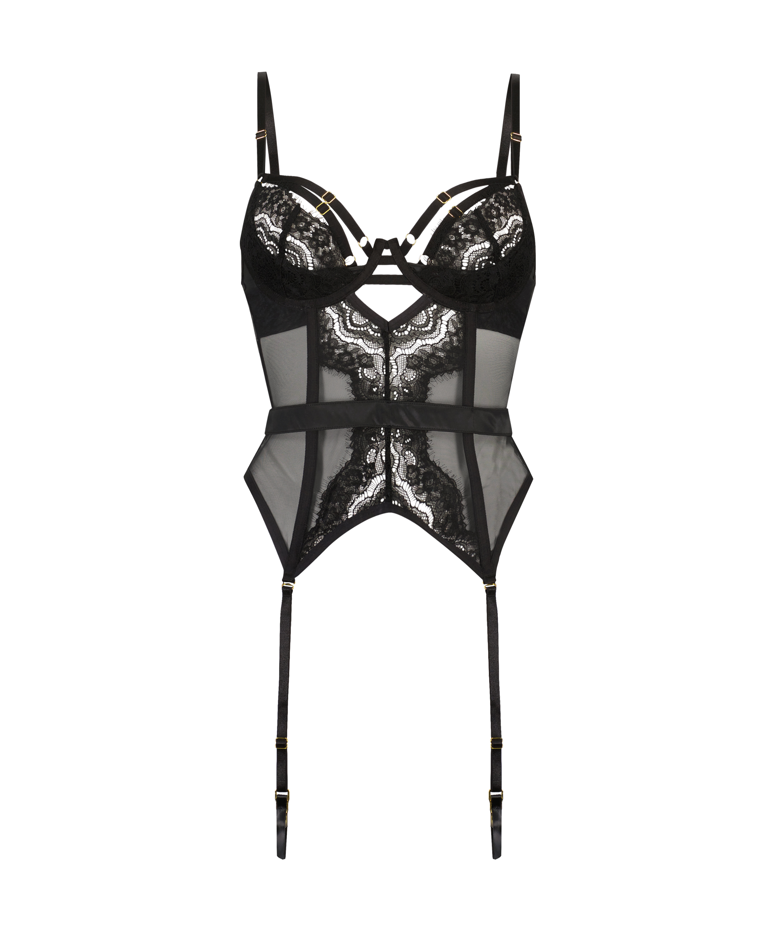 Private Bustier Elizabeth, Svart, main