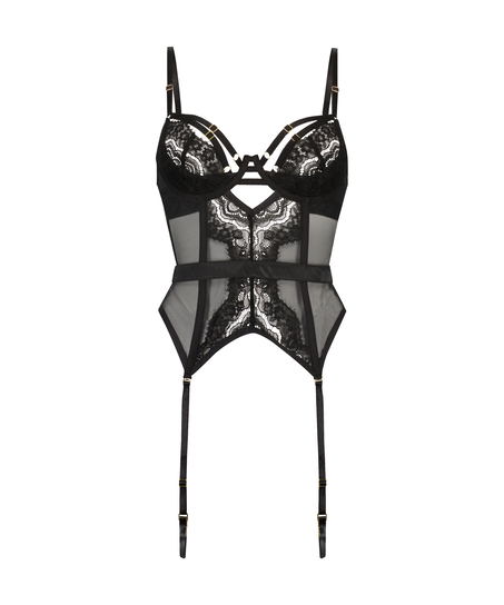 Private Bustier Elizabeth, Svart