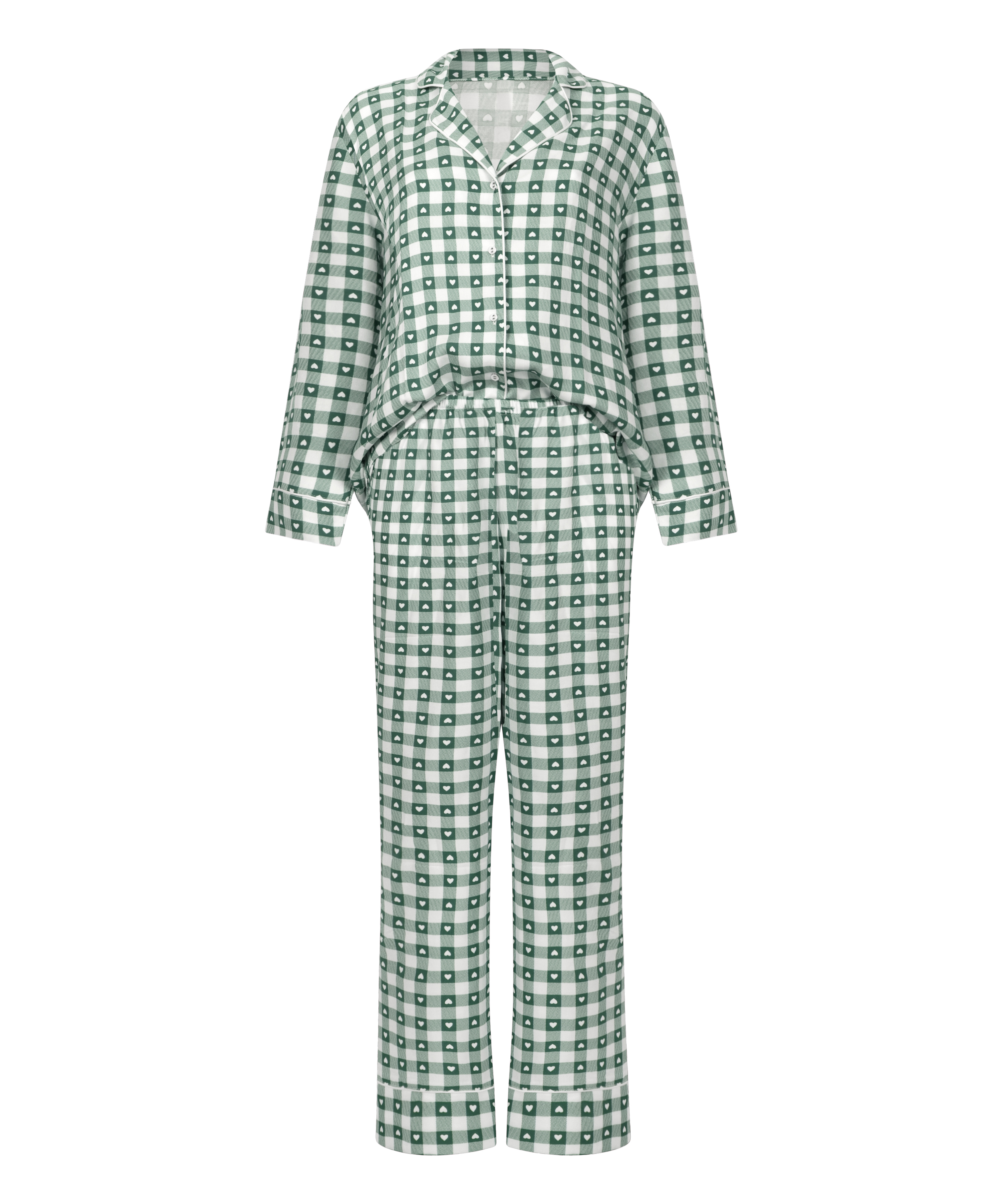 Pyjamassett twill, Gr&oslash;nn, main