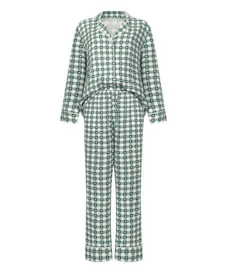 Pyjamassett twill, Gr&oslash;nn