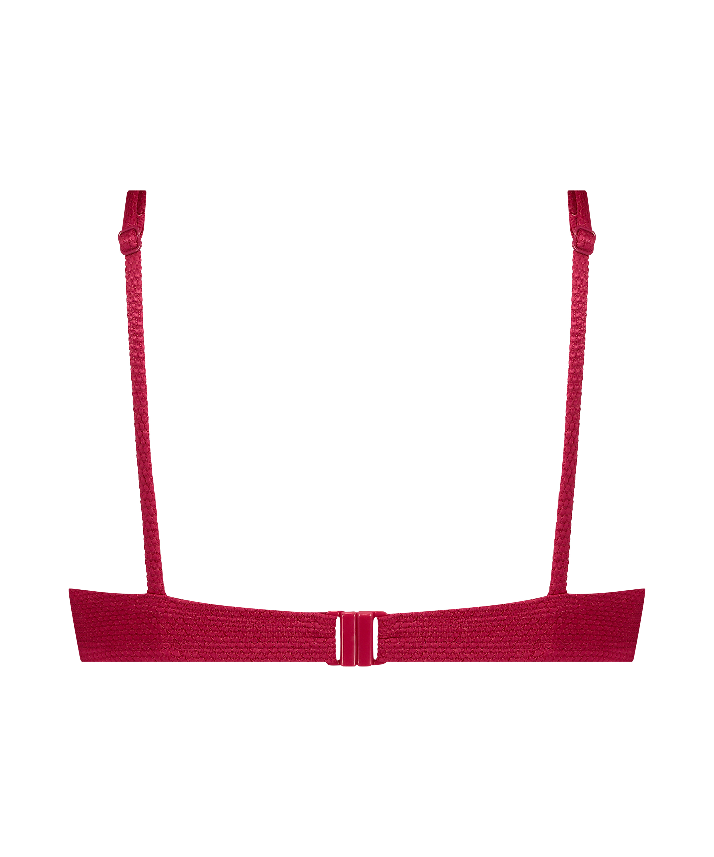 Scallop upolstret bikinioverdel med spiler, Rosa, main