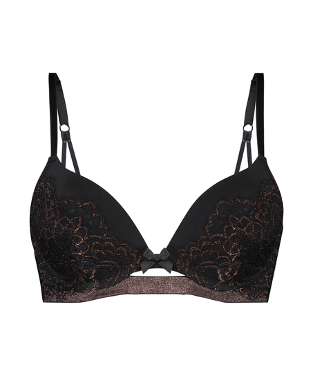 Padded push-up bra Bianca, Svart