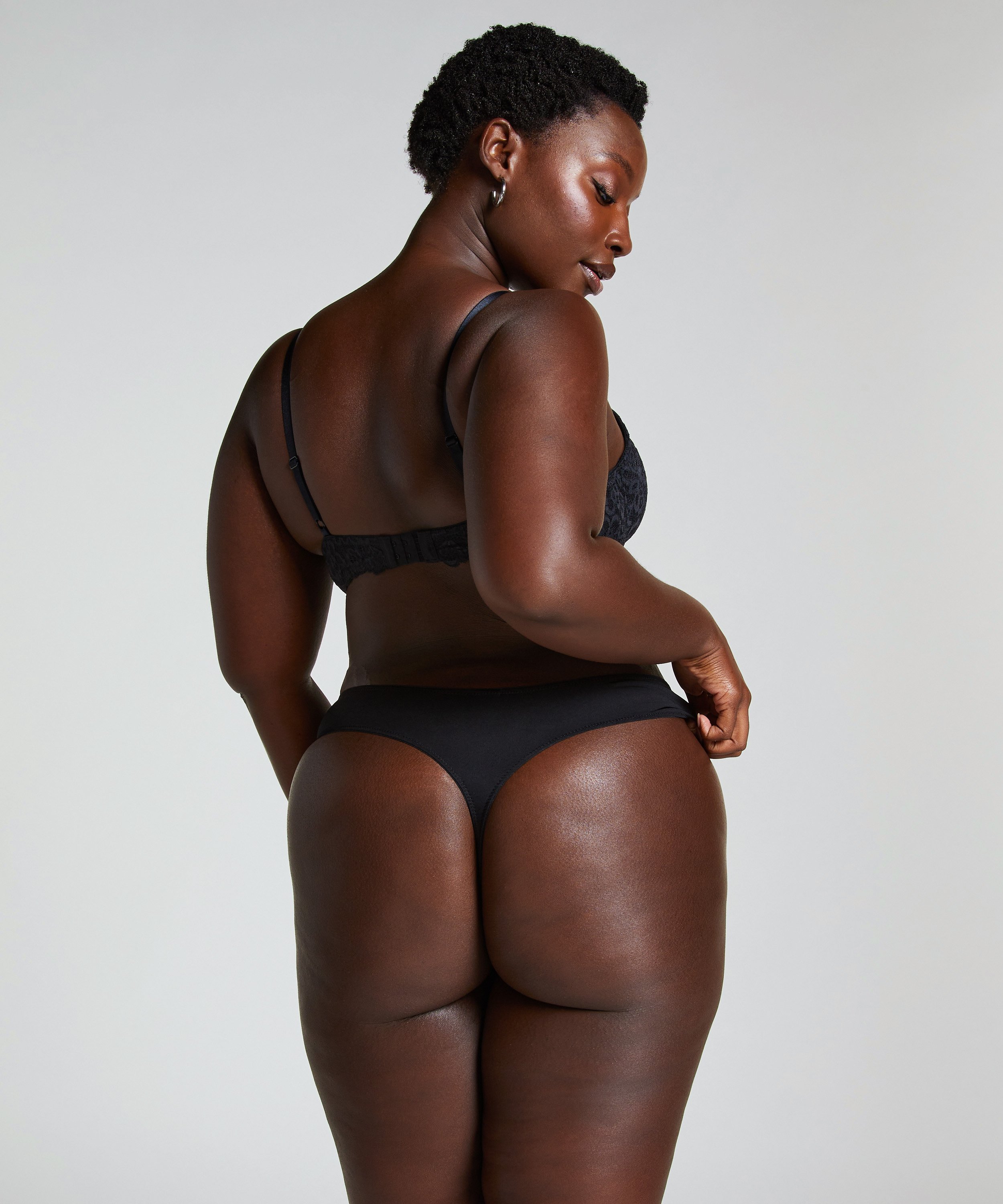 ﻿Vattert bh med bøyle Marine, Svart, main