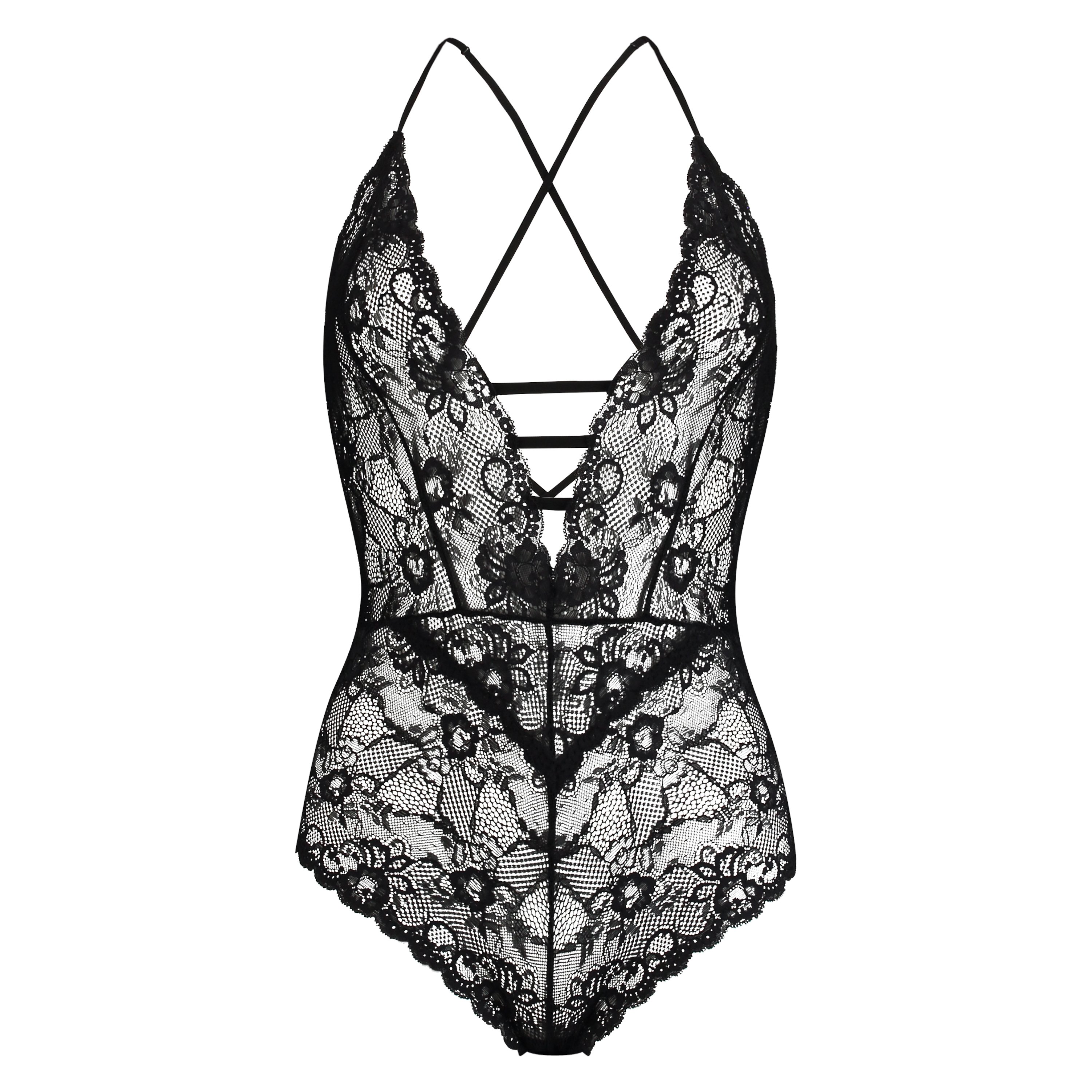 Strappy Back Body, Svart, main