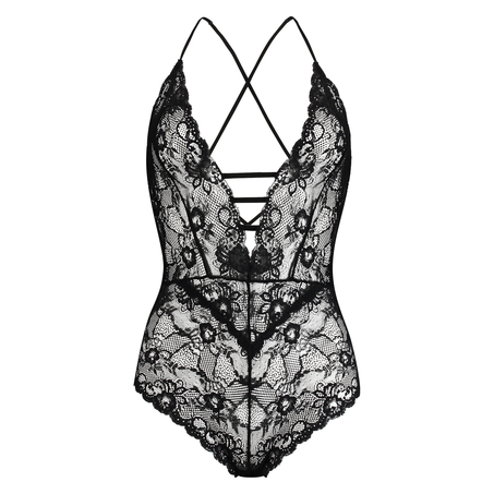 Strappy Back Body, Svart