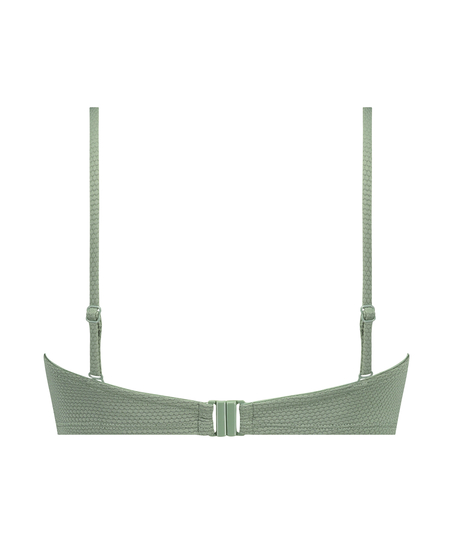 Scallop pushup-bikinitopp med bøyle, skål A – E, Grønn