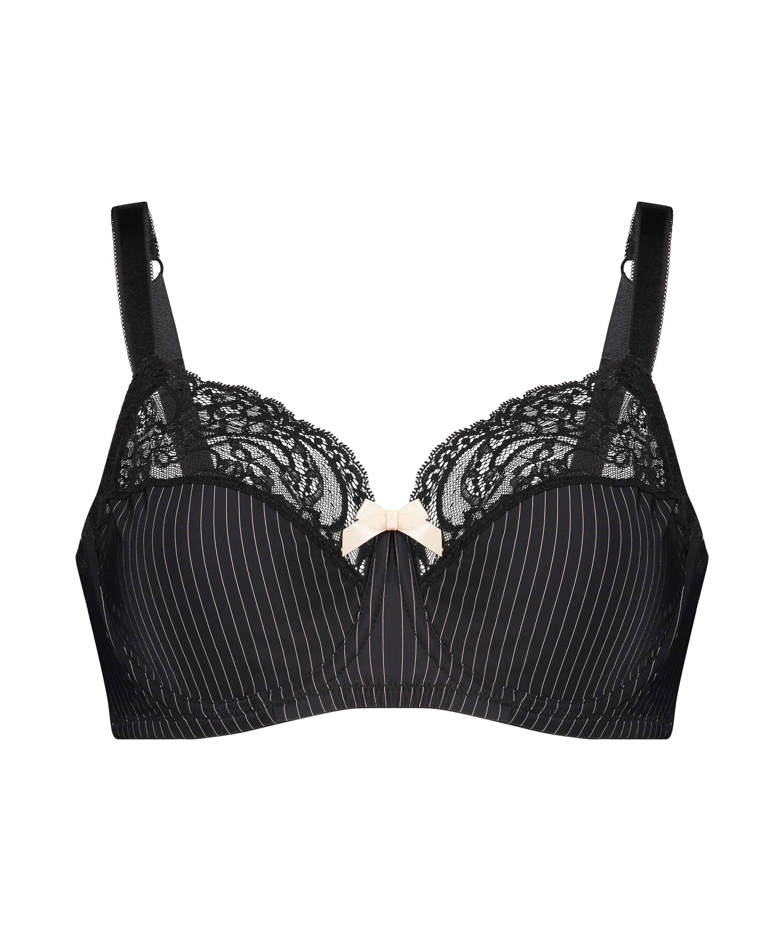 Adalyn uforet BH med b&oslash;yle, Svart