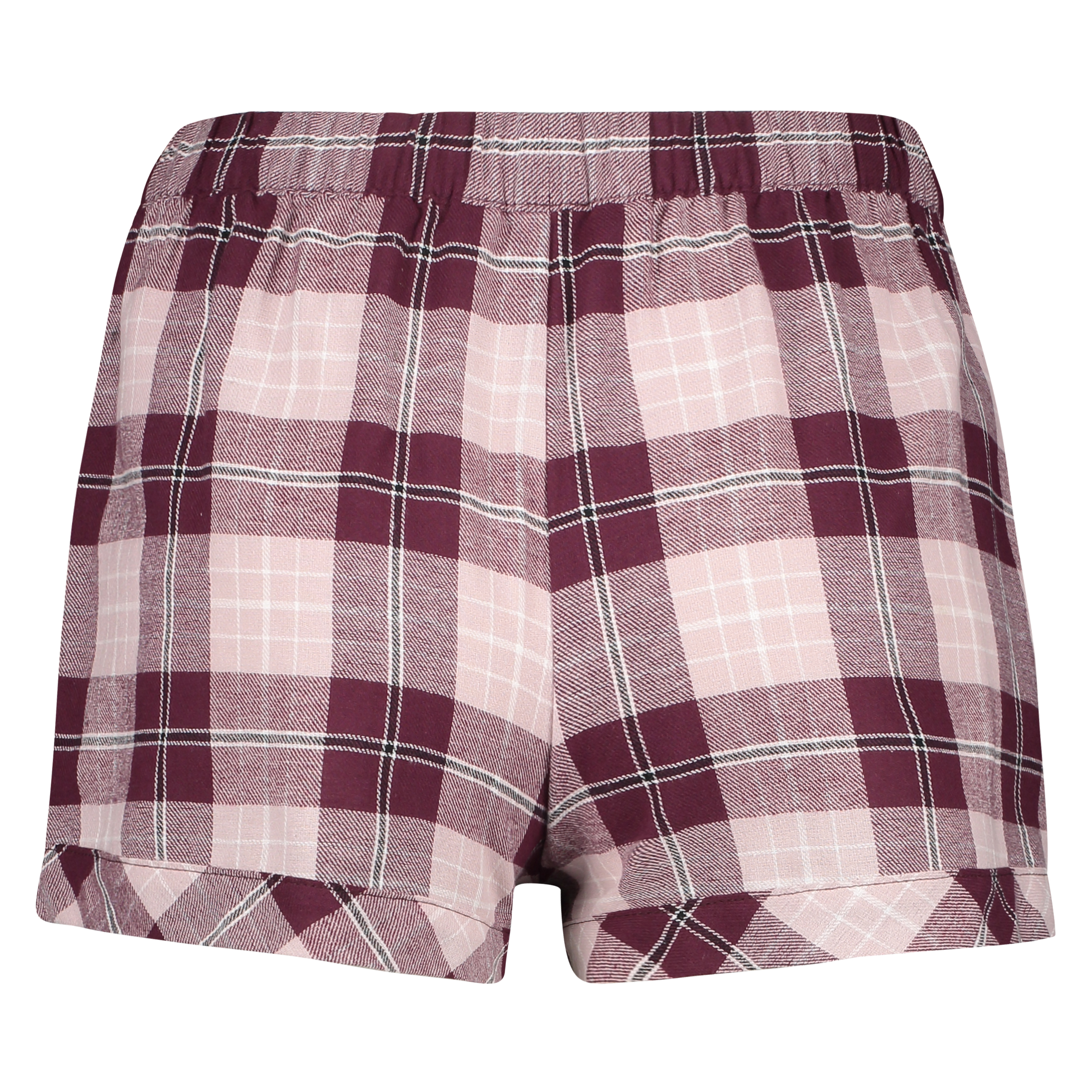 Twill Check shorts, Rød, main