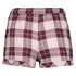 Twill Check shorts, Rød
