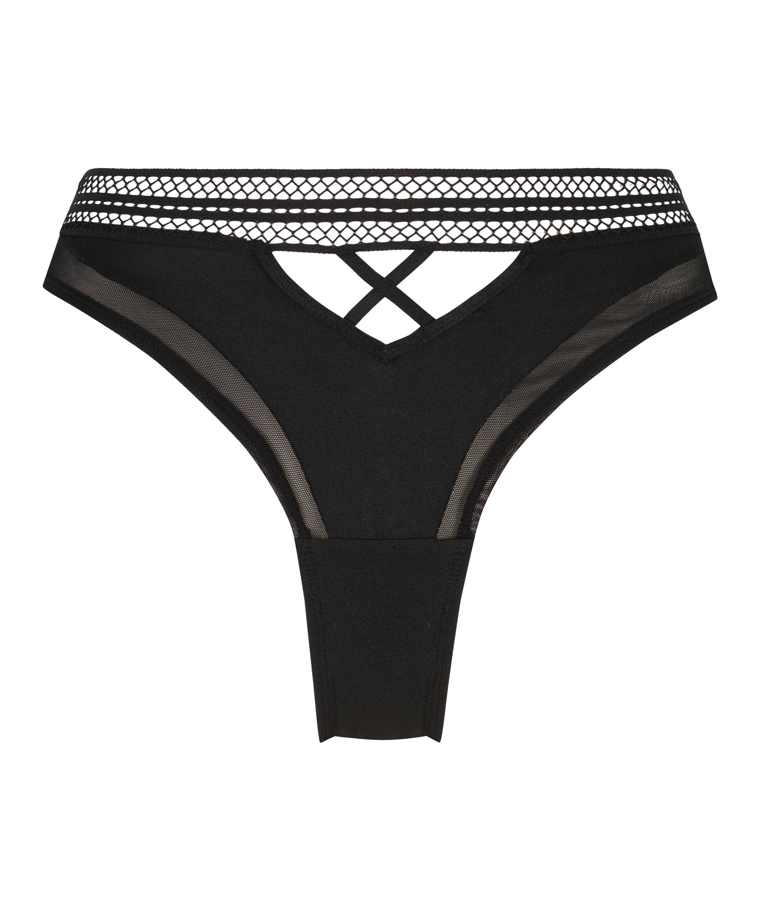 Brazilian-truse med høyt snitt Mina, Svart, main