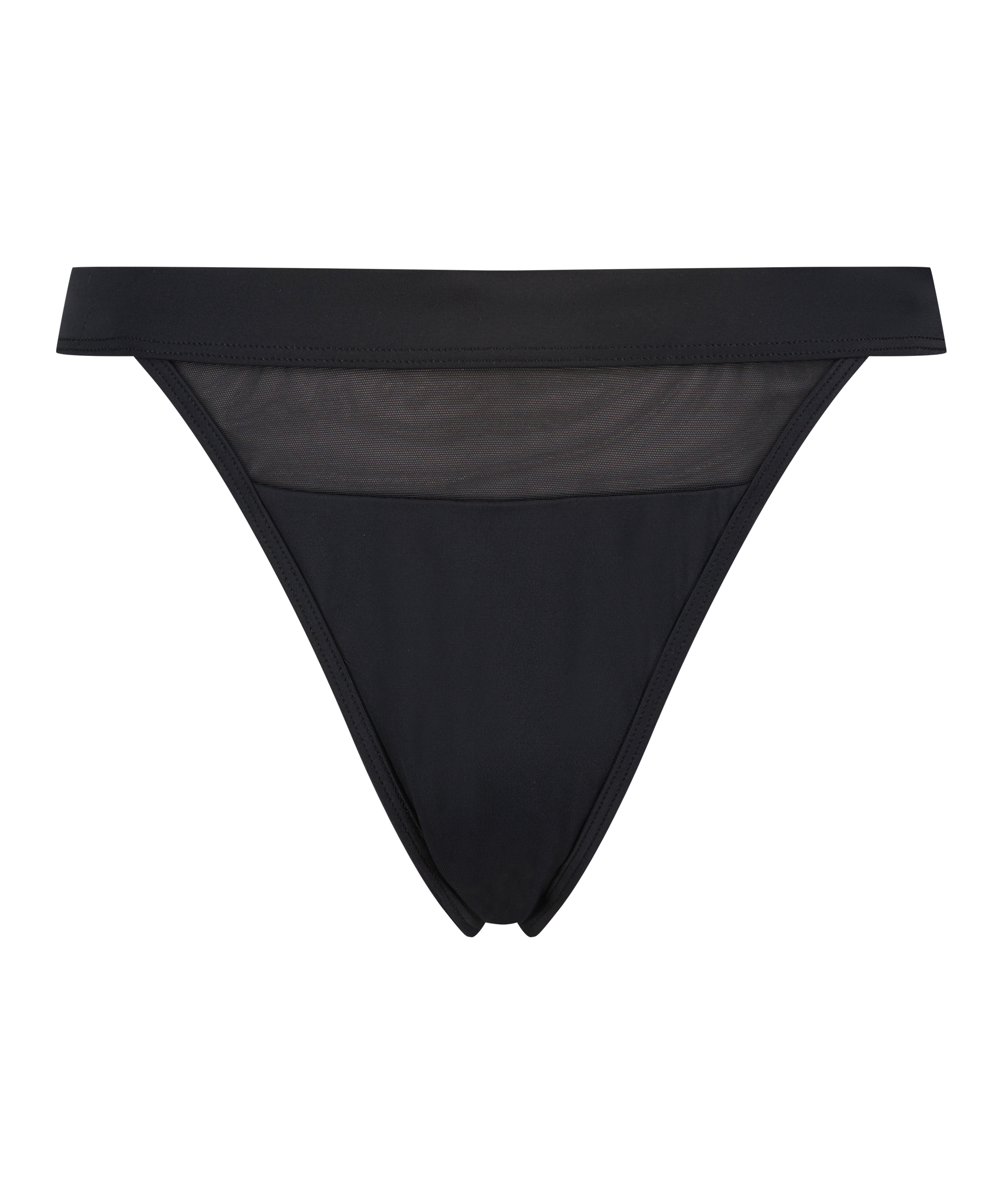 Bikinibukse cheeky Mesh, Svart, main