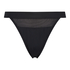 Bikinibukse cheeky Mesh, Svart