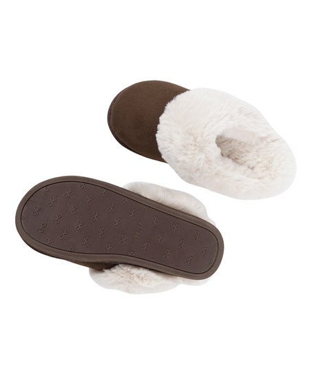 Betty Fake Fur Mule, Brun