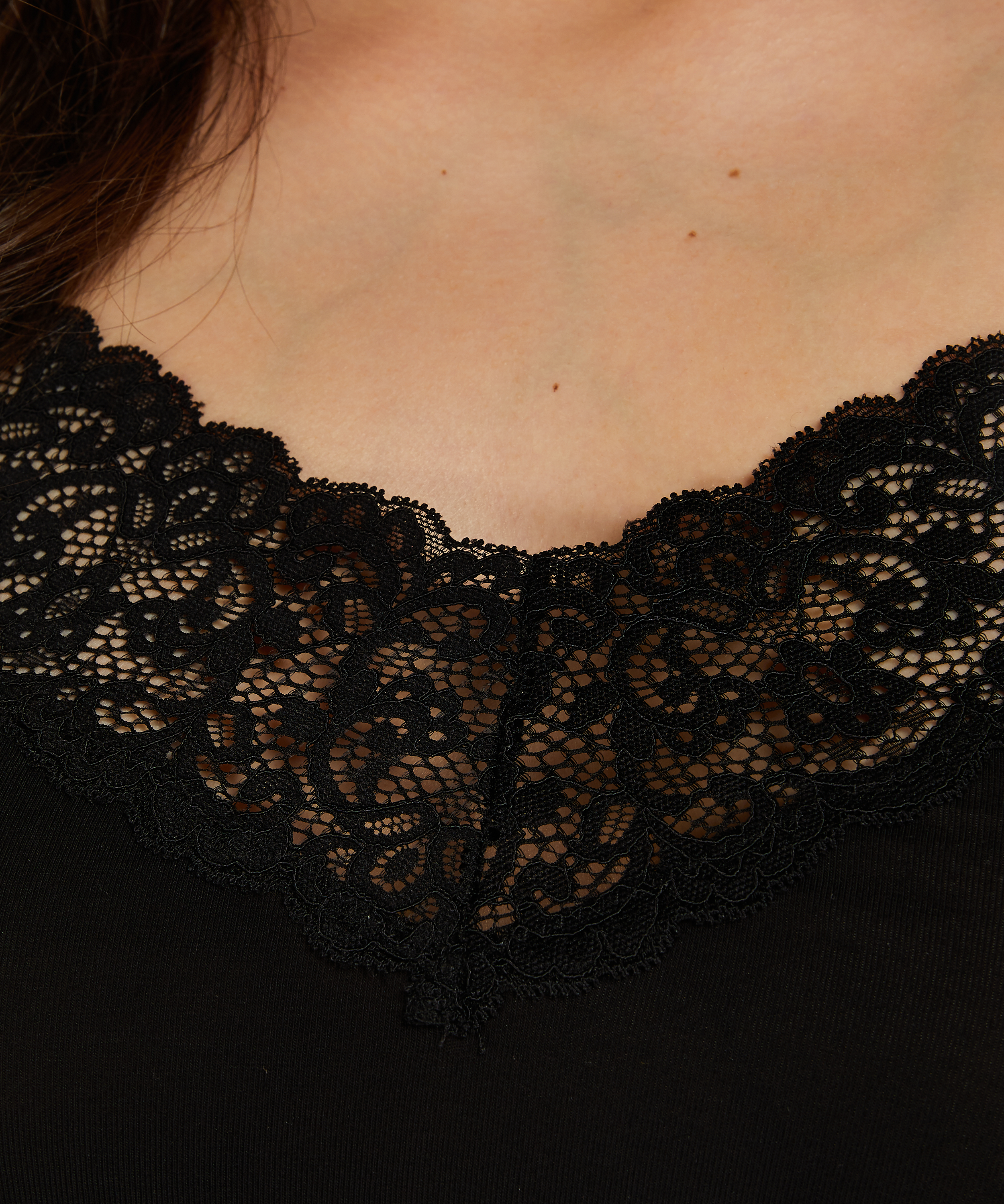 A-Line jersey cami-topp, Svart, main